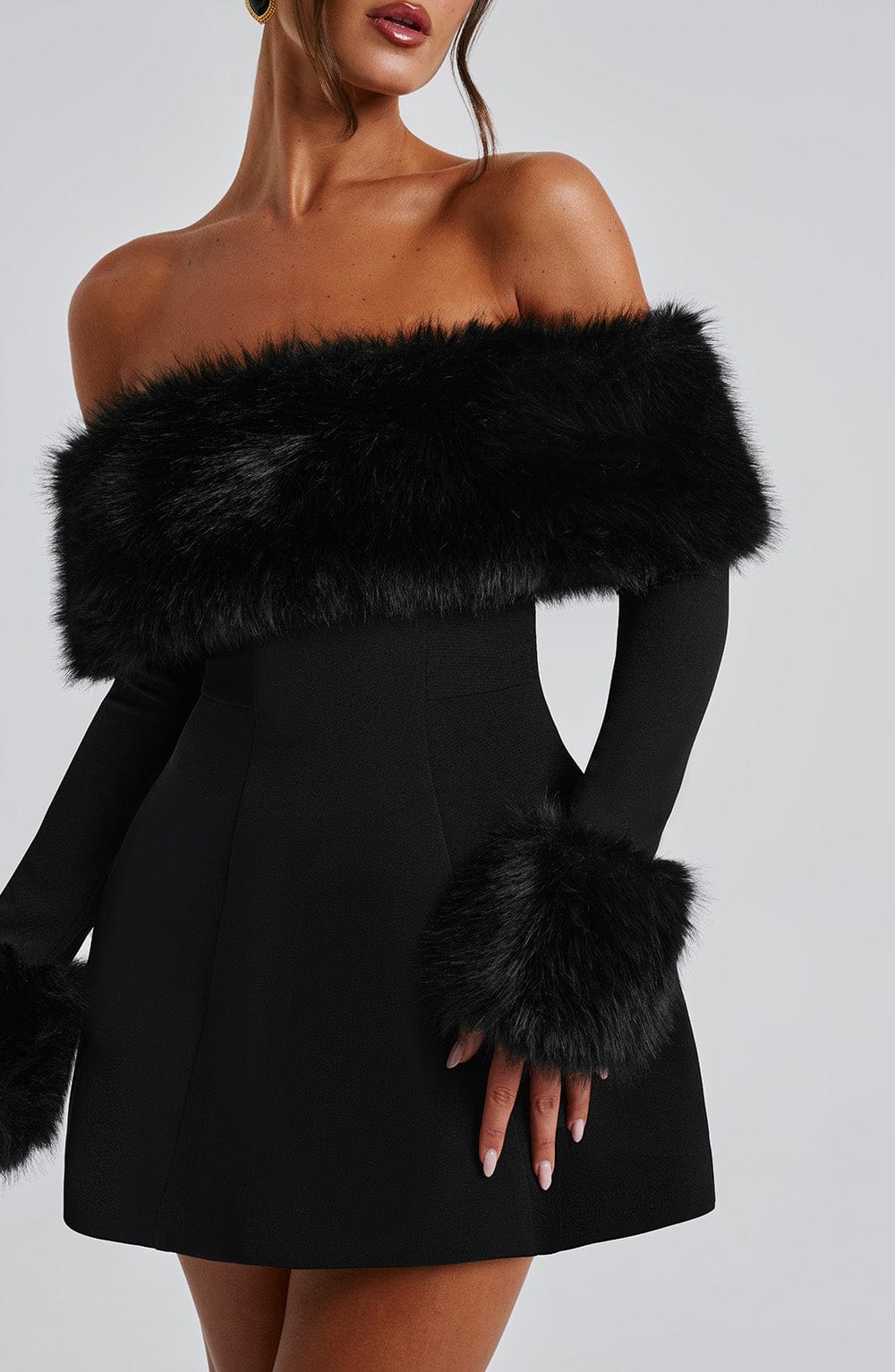 Out-Shine | Luxurious Fur Dress