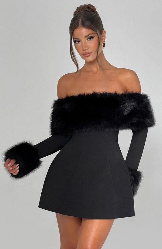 Out-Shine | Luxurious Fur Dress