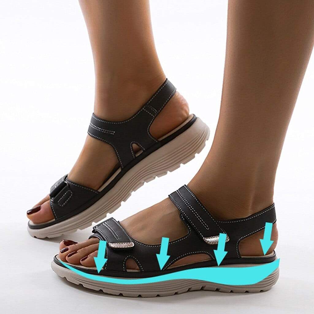 Brilla con luz propia | Sandalias ortopédicas para mujer – Correas ajustables para una comodidad óptima